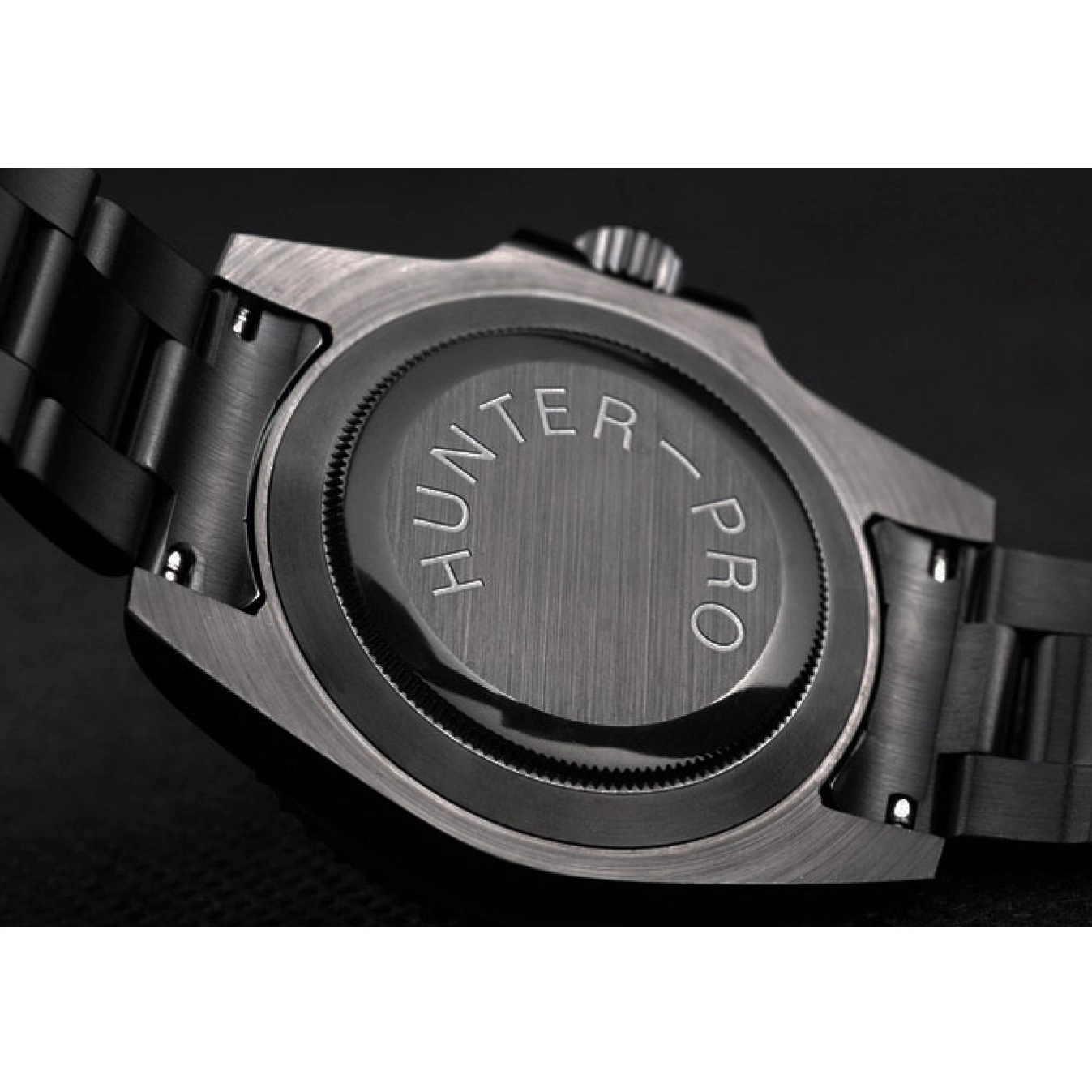 AAA Replica Watches Black Submariner Strap Rolex Swiss Black Dial Steel Pro-Hunter 0801